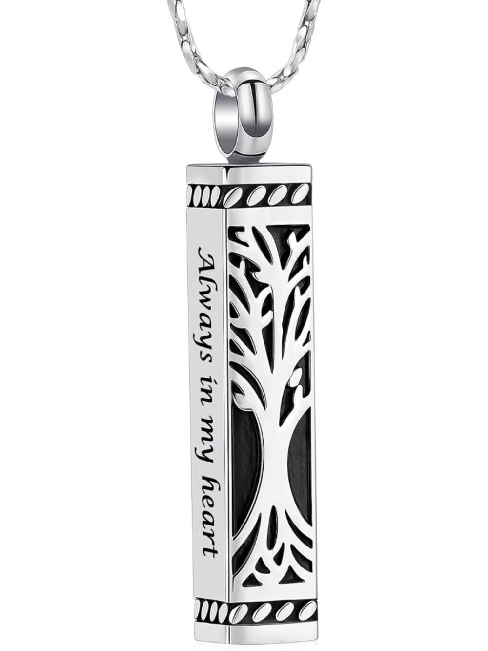 Tree of Life Urn Necklace for Men & Women - Cremation Jewelry Keepsake for Ashes